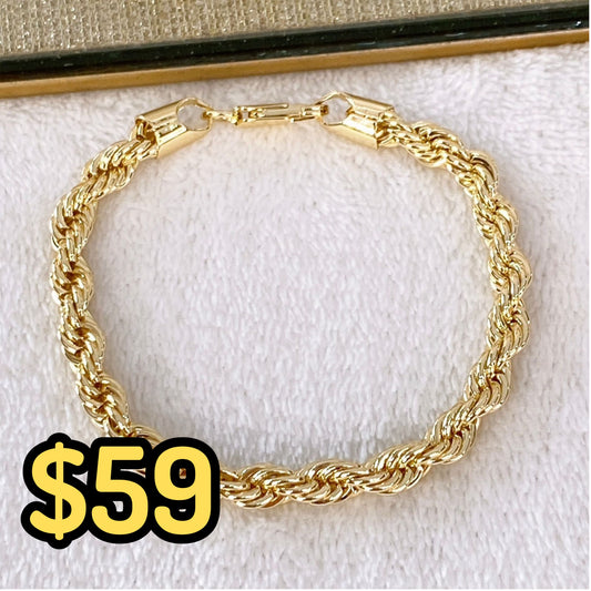 Pulsera Chapa de Oro COP1533-1