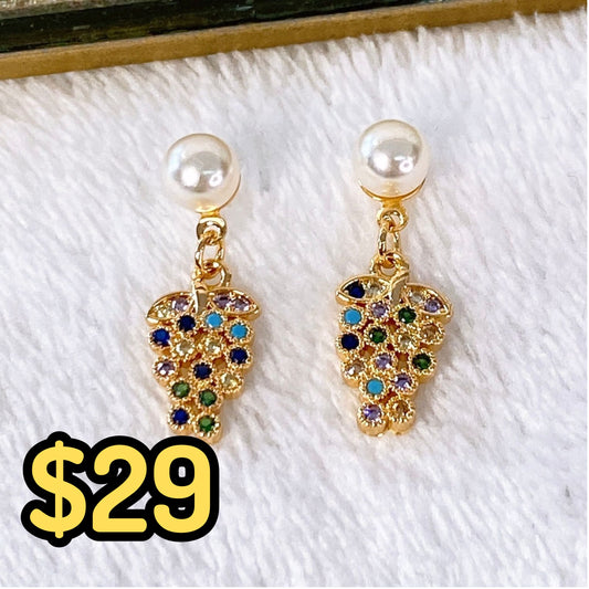 Arete Chapa de Oro COA1939-3