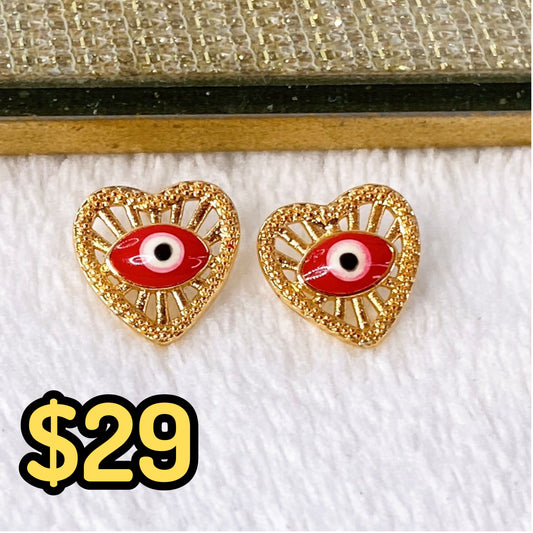 Arete de Chapa de Oro COA1948-2