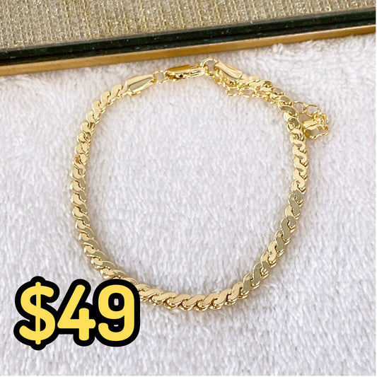 Pulsera Chapa de Oro COP1531-1