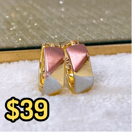 Arete Chapa de Oro COA1938-6