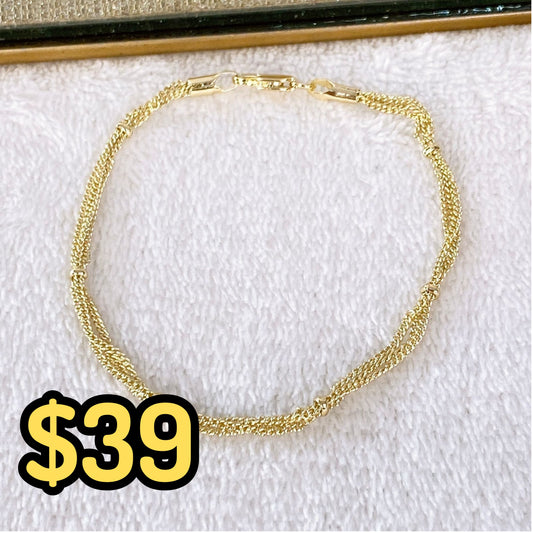 Pulsera Chapa de Oro COP1530-1