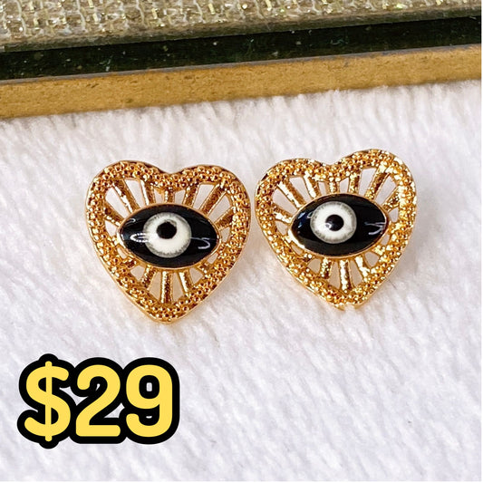 Arete de Chapa de Oro COA1948-1