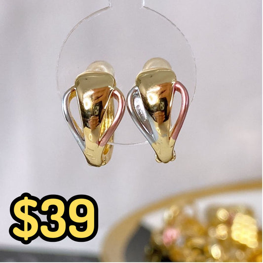 Arete Chapa de Oro COA1940-8