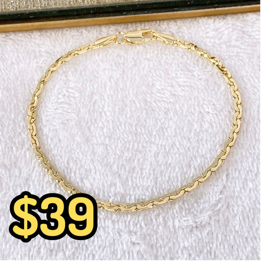 Pulsera Chapa de Oro COP1529-1