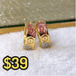 Arete Chapa de Oro COA1938-1