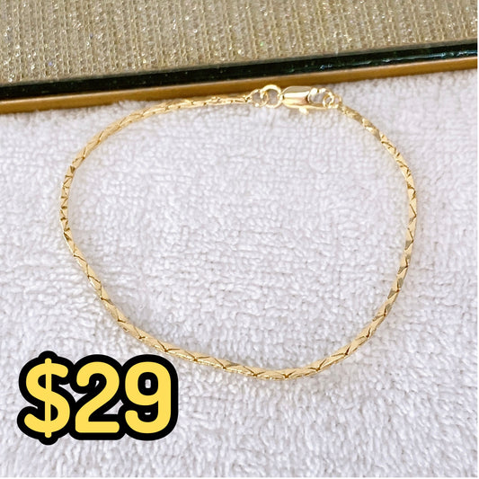 Pulsera Chapa de Oro COP1528-1
