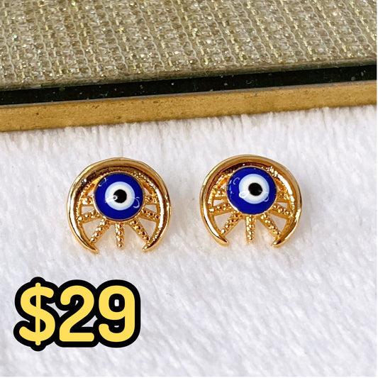 Arete de Chapa de Oro COA1947-2