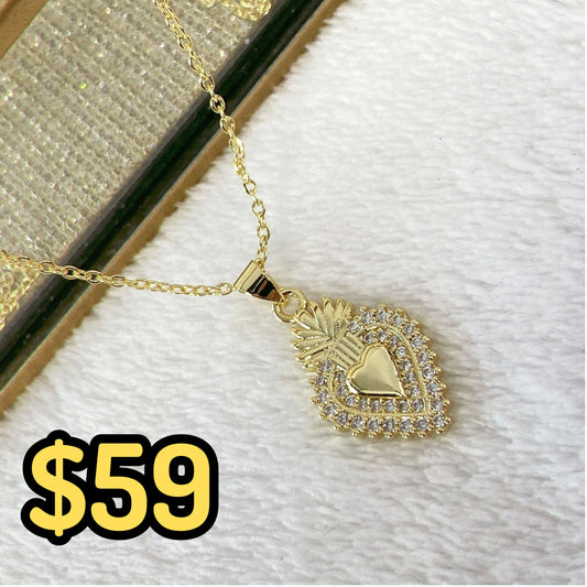 Collar de Chapa de Oro CC2118-1