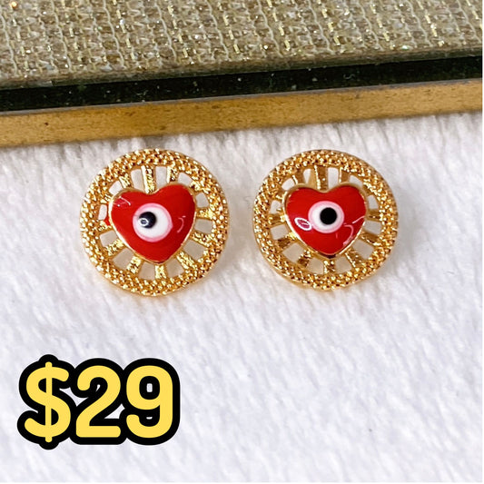 Arete de Chapa de Oro COA1946-1