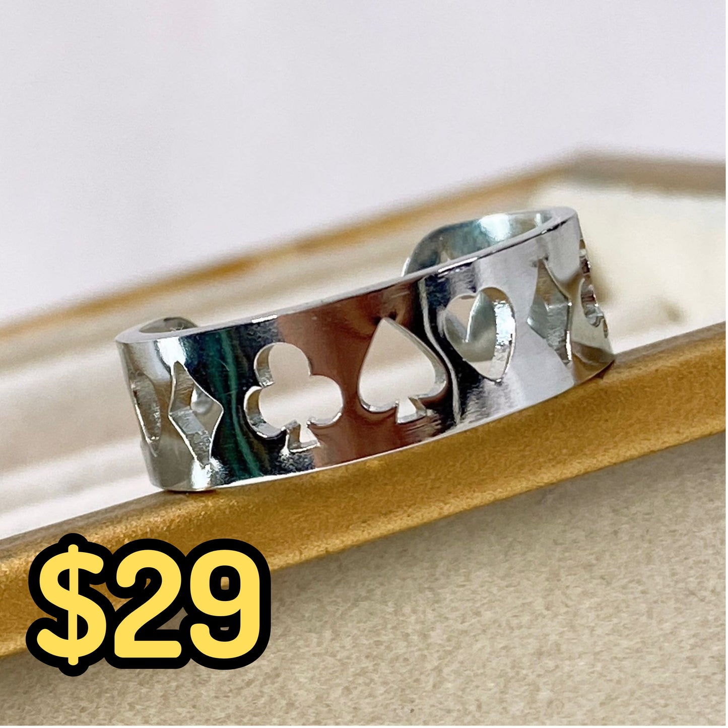 Anillo de Acero Inoxidable Ajustable RAI980-1