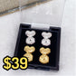 Set de Levantadores para Arete de Chapa de Oro OT115-1