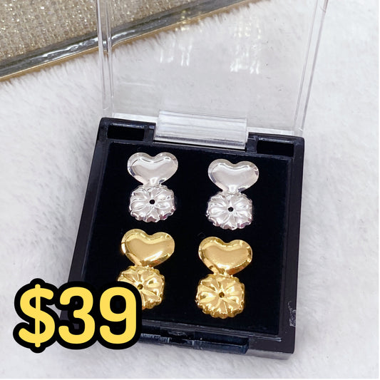 Set de Levantadores para Arete de Chapa de Oro OT115-1