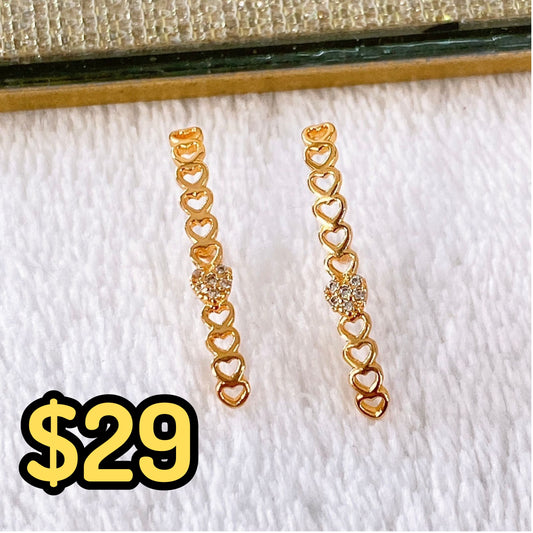 Arete de Chapa de Oro COA1956-1