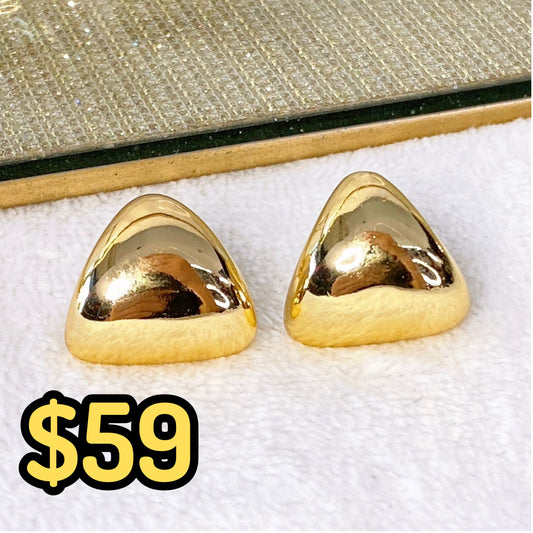 Arete de Chapa de Oro COA1943-1