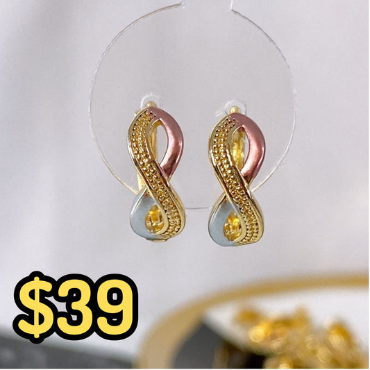 Arete Chapa de Oro COA1940-3