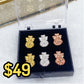 Set de Levantadores para Arete de Chapa de Oro OT116-2