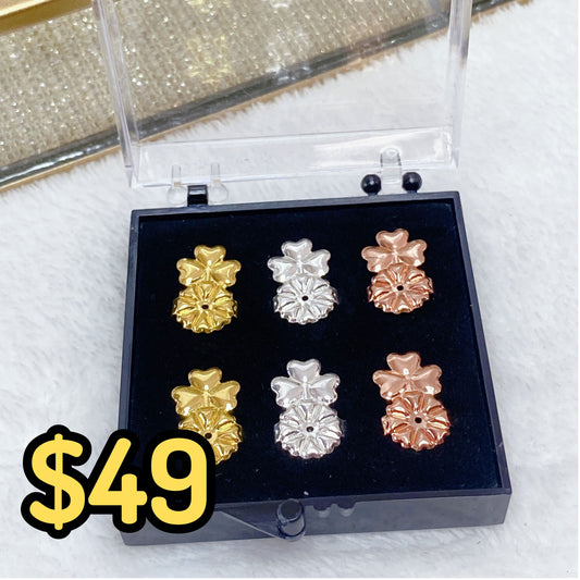 Set de Levantadores para Arete de Chapa de Oro OT116-1