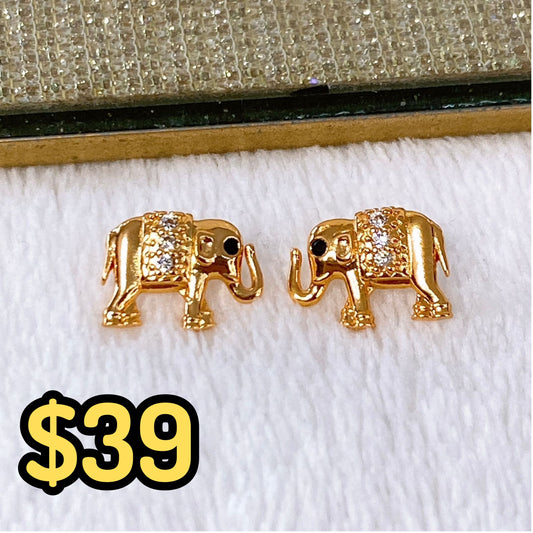 Arete de Chapa de Oro COA1954-1