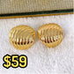 Arete de Chapa de Oro COA1952-1