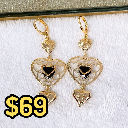 Arete de Chapa de Oro COA1966-2