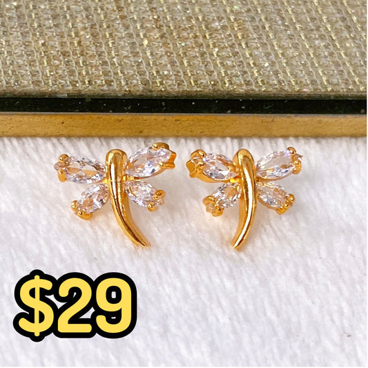 Arete de Chapa de Oro COA1950-1