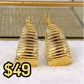 Arete de Chapa de Oro COA1960-1