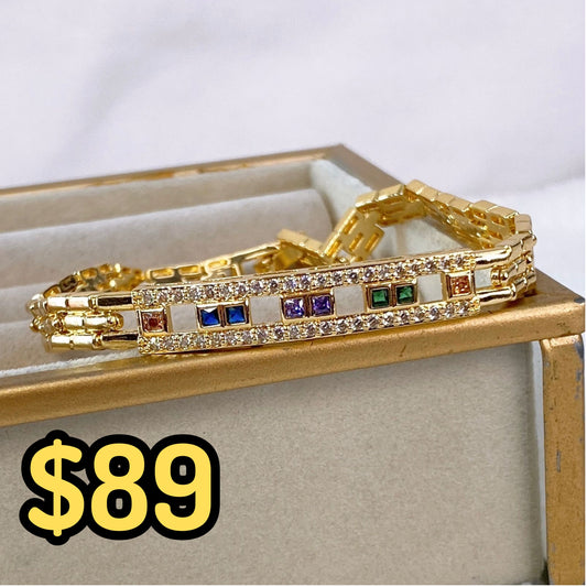 Pulsera de Chapa de Oro COP1558-2