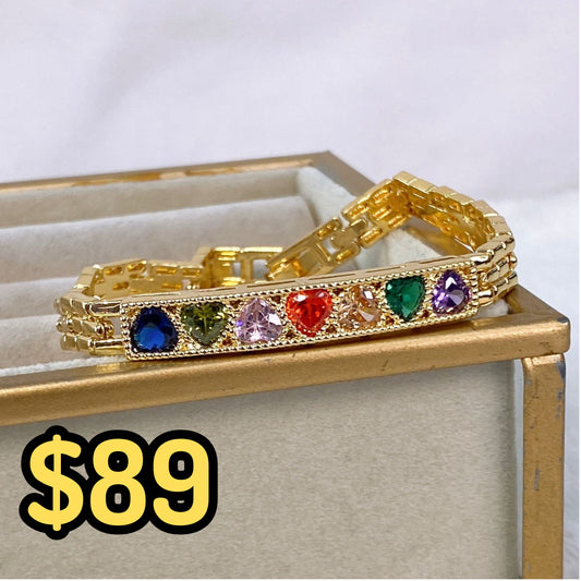 Pulsera de Chapa de Oro COP1558-1