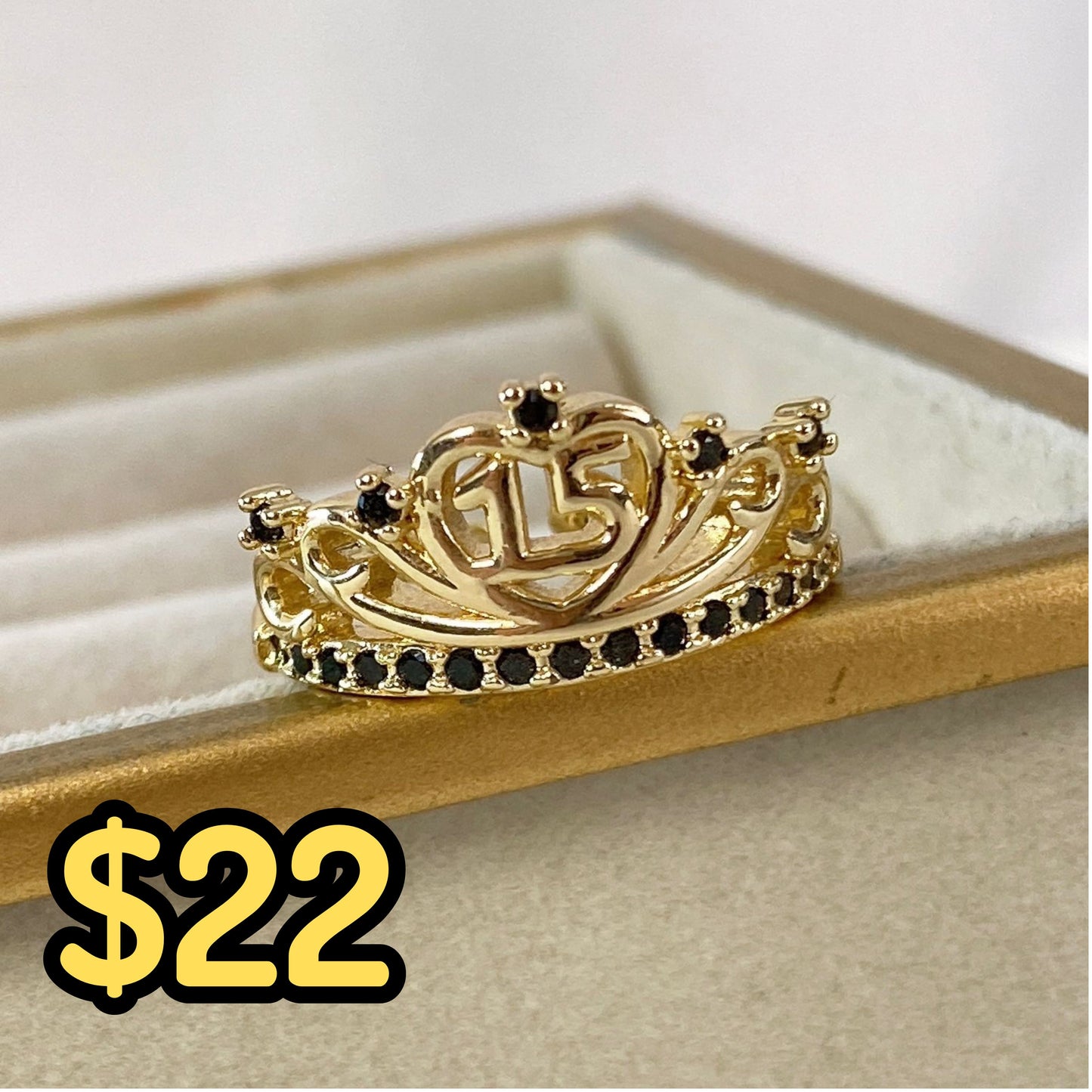 Anillo Chapa de Oro Ajustable ACO1366-2