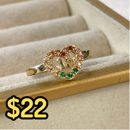 Anillo Chapa de Oro Ajustable ACO1365-3