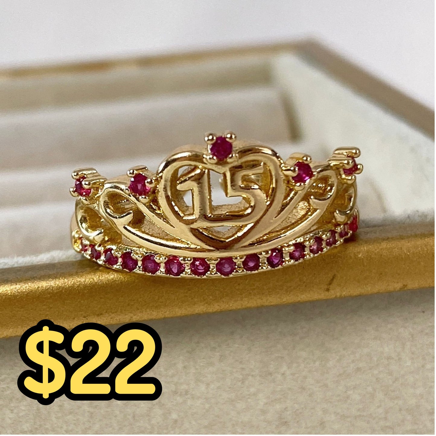 Anillo Chapa de Oro Ajustable ACO1366-1
