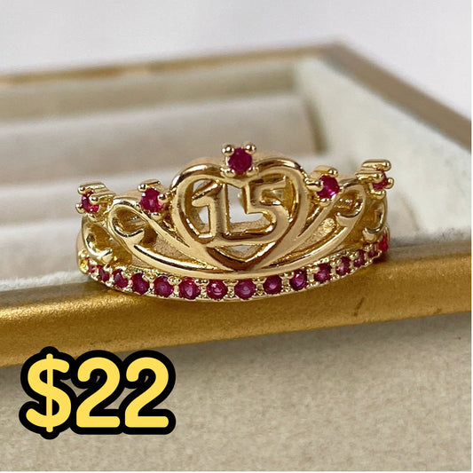 Anillo Chapa de Oro Ajustable ACO1366-1