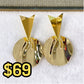 Arete de Chapa de Oro COA1985-1