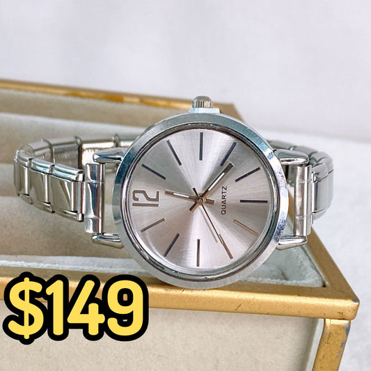 Reloj en Pulsera Italiana de Acero con Baño de Chapa de Oro PAI1053-2