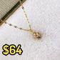 Collar de Acero Inoxidable y Zirconias CAI2556-1