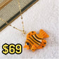 Collar de Acero Inoxidable y Cristal CAI2526-2