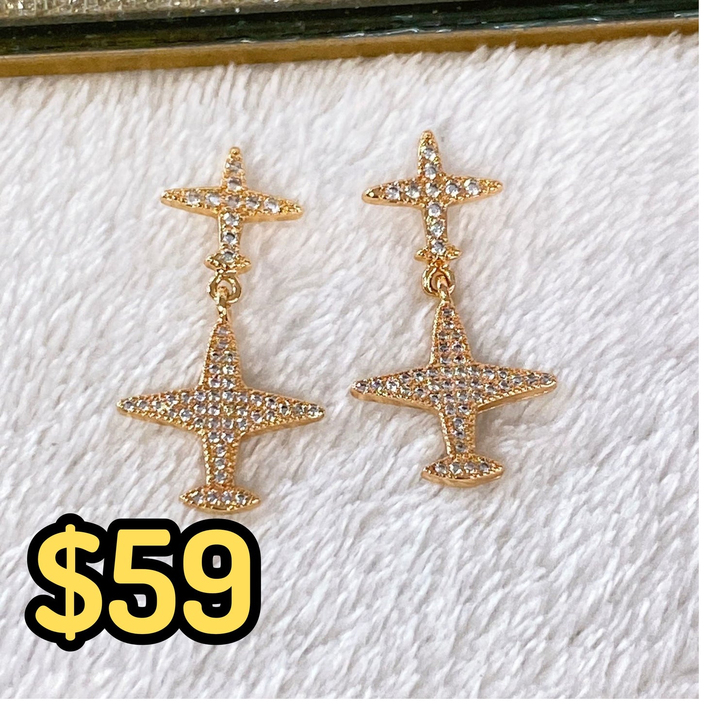 Arete de Chapa de Oro COA1992-1