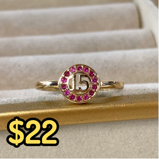 Anillo Chapa de Oro Ajustable ACO1364-2