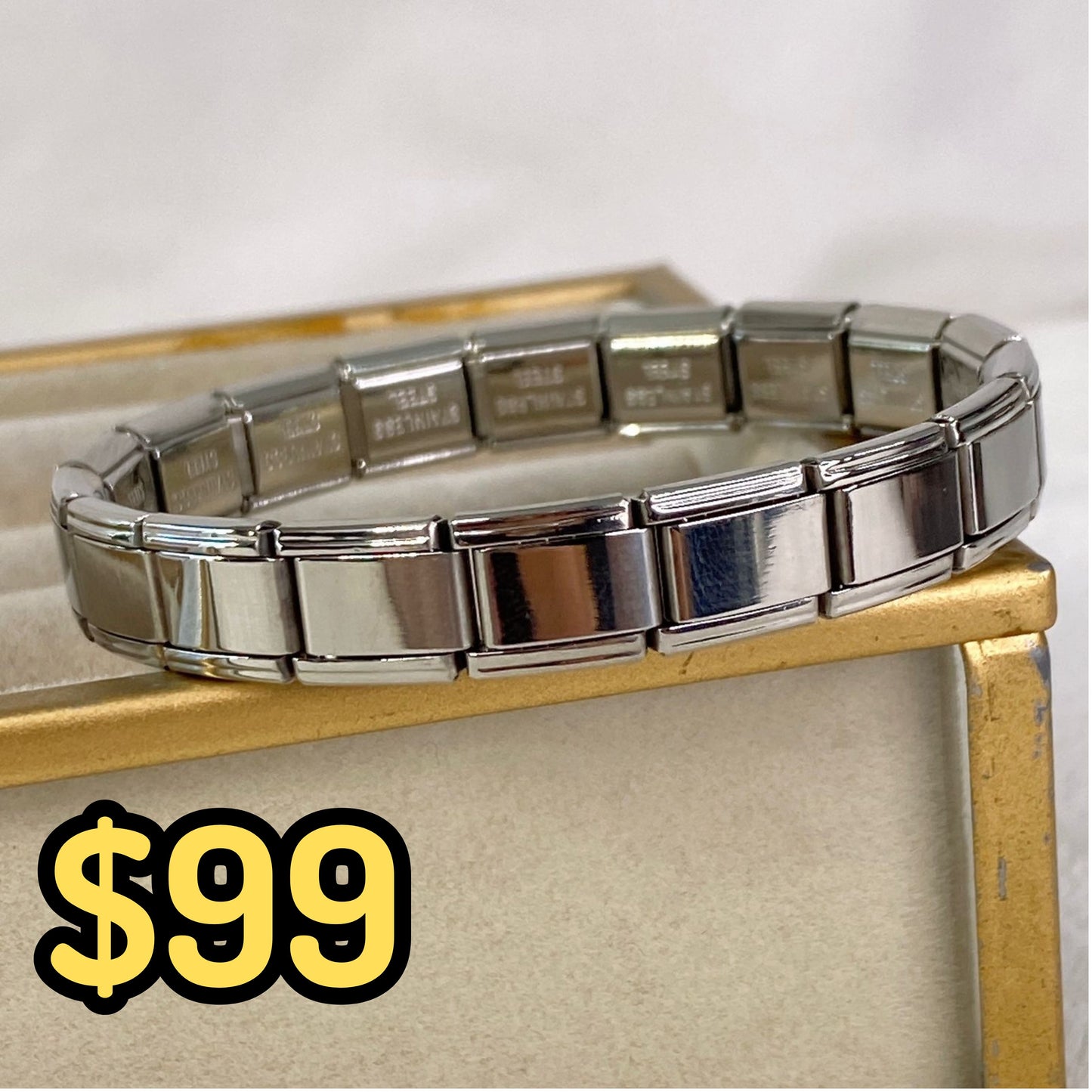 AGOTADO Pulsera Italiana de Acero Inoxidable PAI1091-2