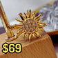 Anillo de Chapa de Oro Giratorio Ajustable ACO1406-1