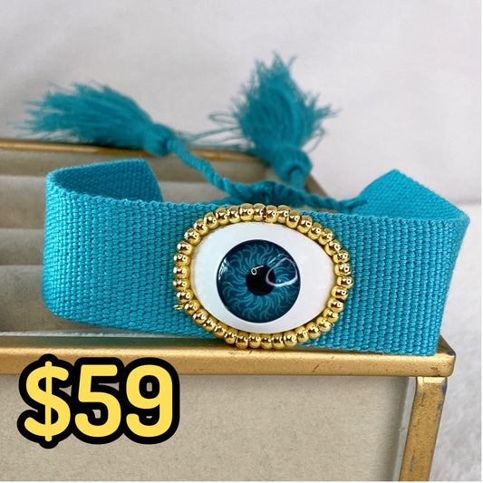 Pulsera de Tele y Chapa de Oro COP1573-4