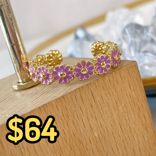 Anillo de Chapa de Oro Ajustable ACO1383-1