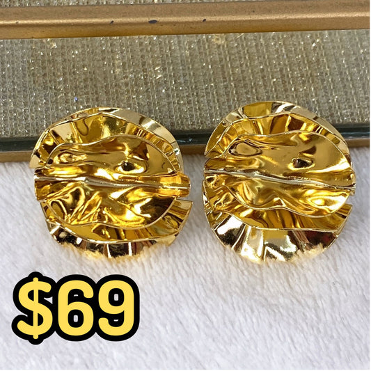 Arete de Chapa de Oro COA1984-1