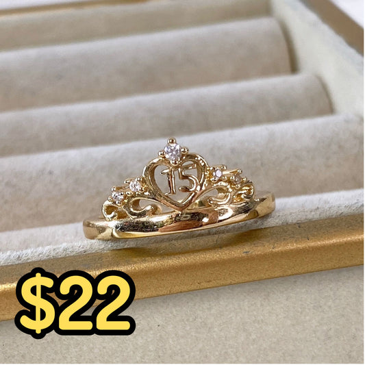 Anillo Chapa de Oro Ajustable ACO1363-1