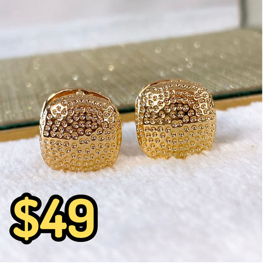 Arete de Chapa de Oro COA1979-1