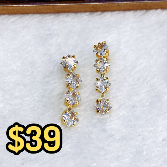 Arete de Chapa de Oro COA2019-1