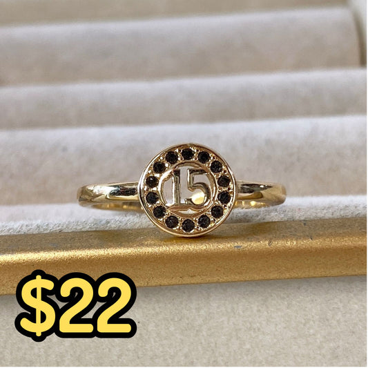 Anillo Chapa de Oro Ajustable ACO1364-1