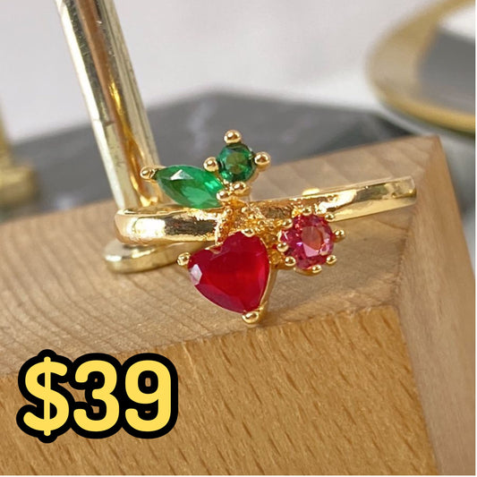 Anillo de Chapa de Oro Ajustable ACO1362-1