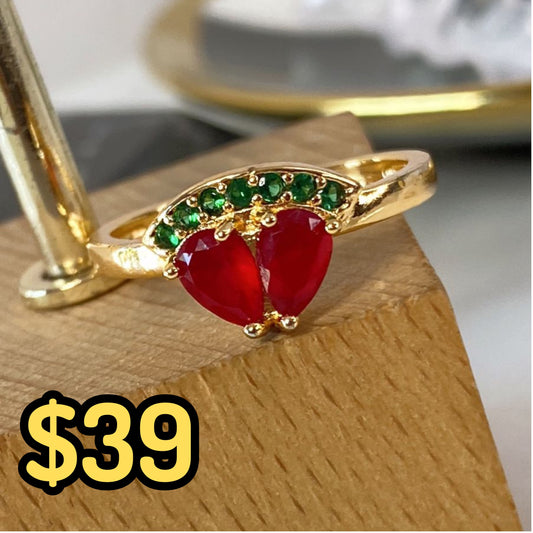 Anillo de Chapa de Oro Ajustable ACO1361-1